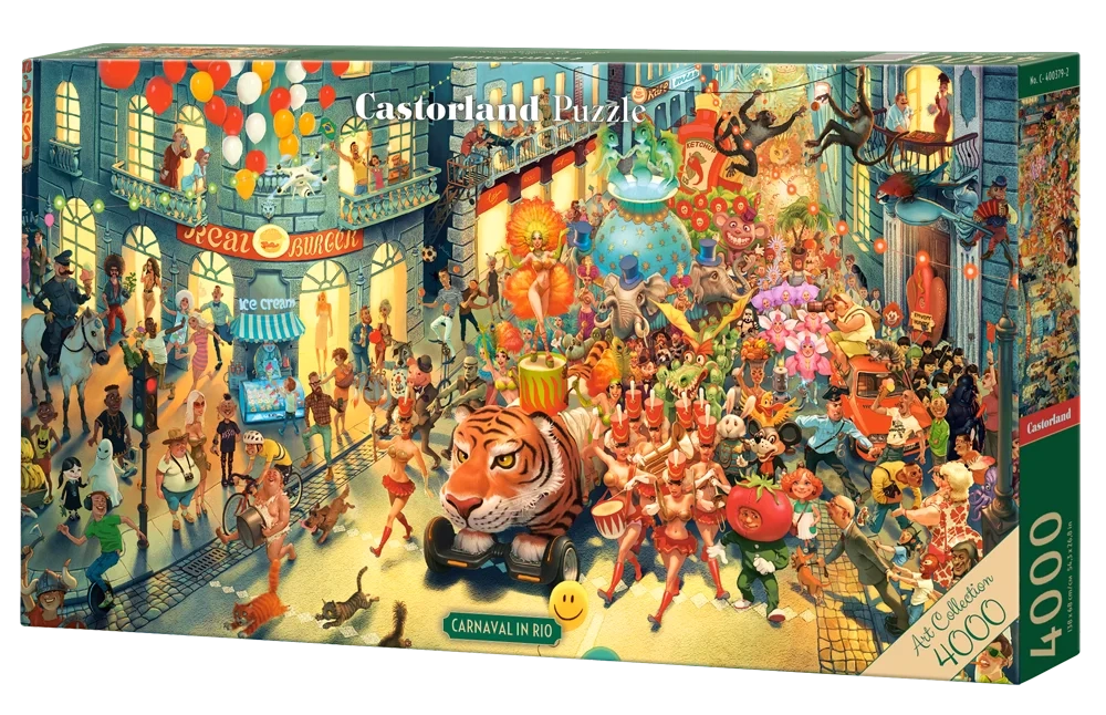 4000 Piece Jigsaw Puzzle, Carnaval in Rio, Street Party Jigsaw