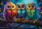 Colorful Owls – 1000 Piece Puzzle