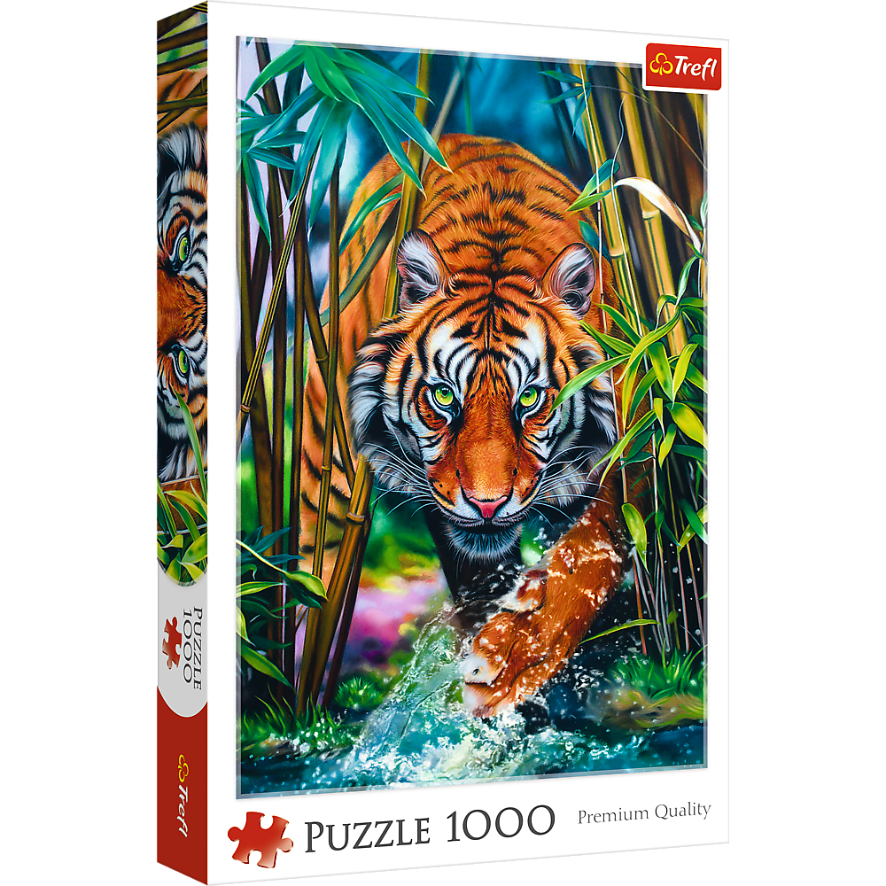 Grasping Tiger, Jungle Cat – 1000 Piece Jigsaw Puzzle