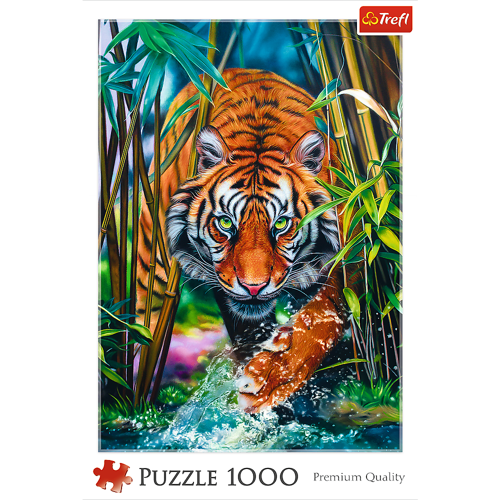 Grasping Tiger, Jungle Cat – 1000 Piece Jigsaw Puzzle