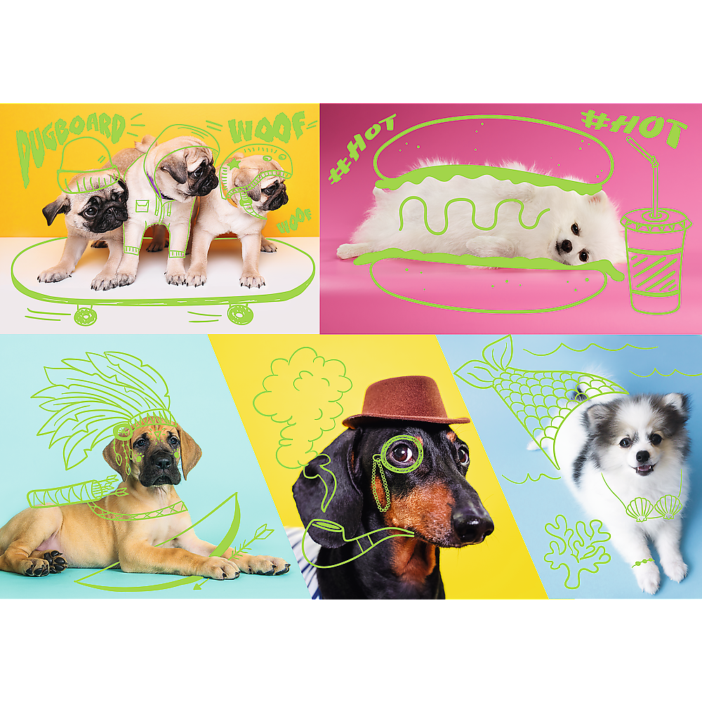 Far Out Dogs – 1000 Piece Dog Puzzle