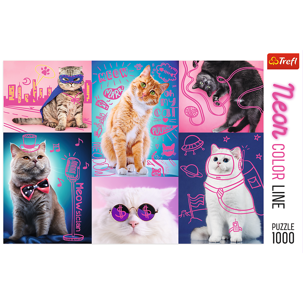 Super Cats – 1000 Piece Jigsaw Puzzle