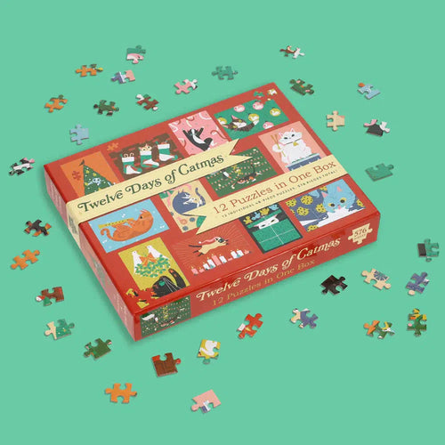12 Days of Catmas – 576 Piece Jigsaw Puzzle Set
