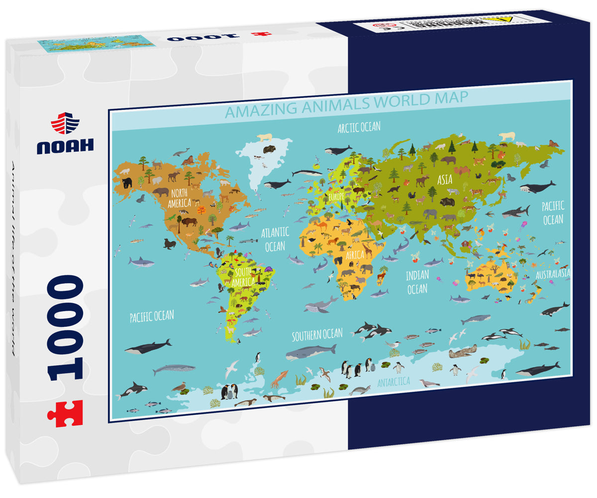 Animal Life of the World – 1000 Piece Wildlife Puzzle