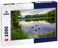 Ducks floating on pond by the Wayside Inn Massachusetts 1000pc Puzzle