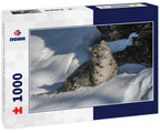 USA, Montana. Captive snow leopard in winter 1000pc Puzzle