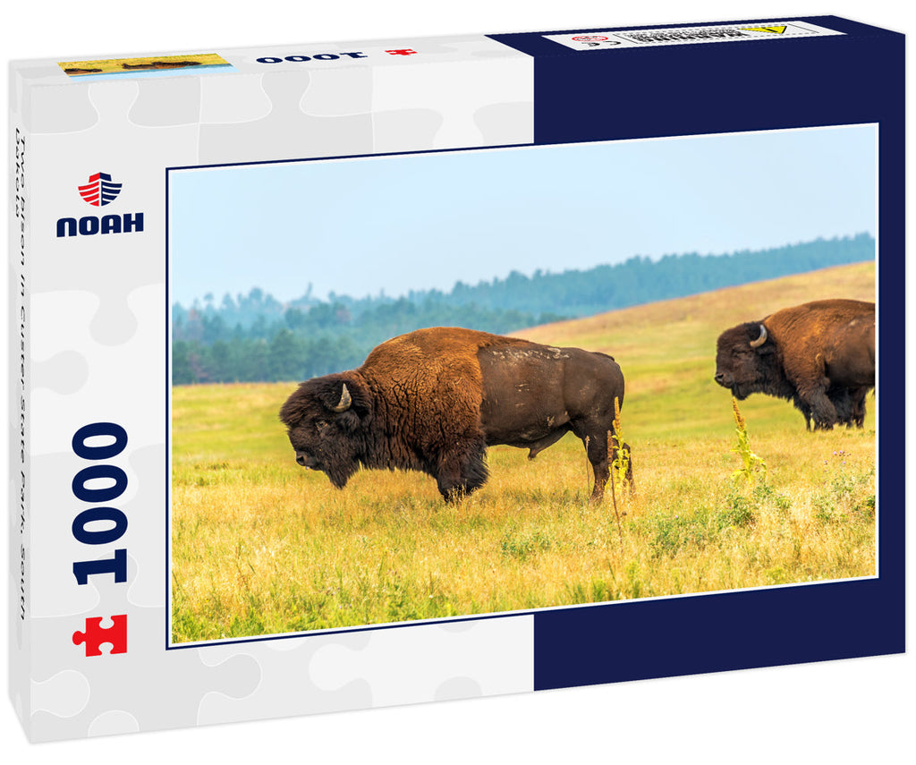 Two bison in Custer State Park, South Dakota 1000pc Puzzle