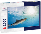 Tiger shark at Tigerbeach, Bahamas 1000pc Puzzle
