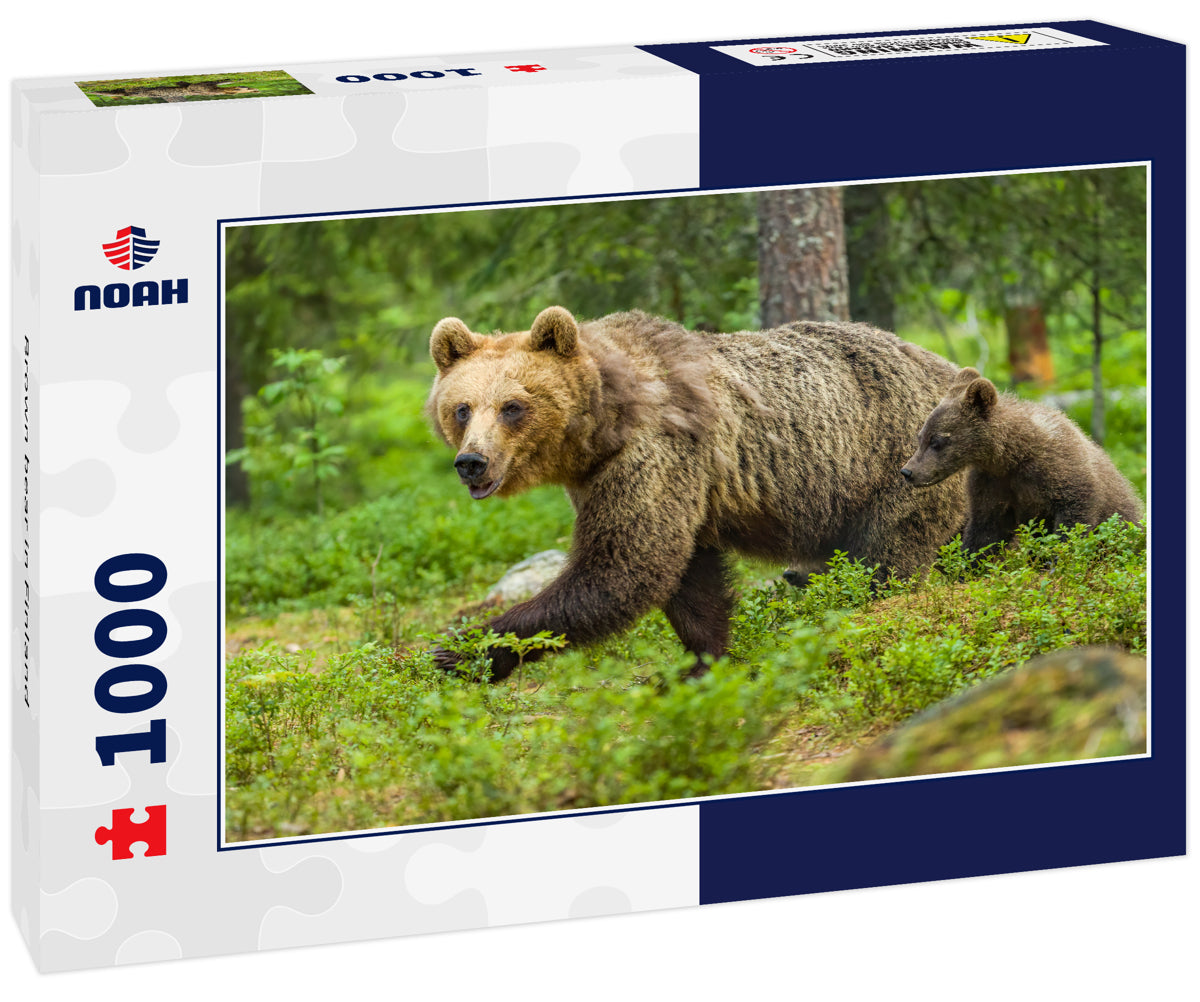 Brown bear in Finland 1000pc Puzzle