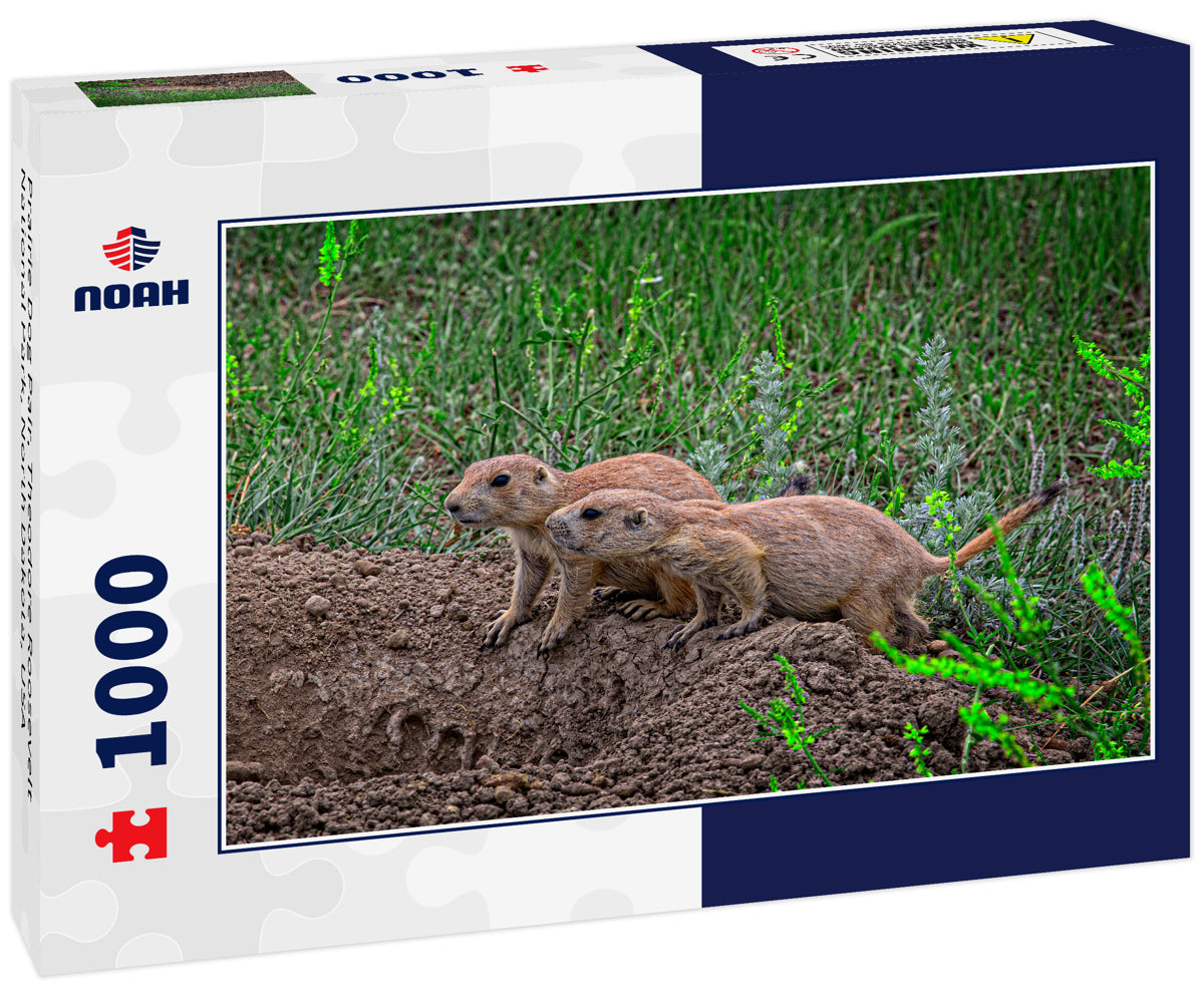 Prairie Dog Pair at Theodore Roosevelt National Park – 1000 Piece Wildlife Puzzle