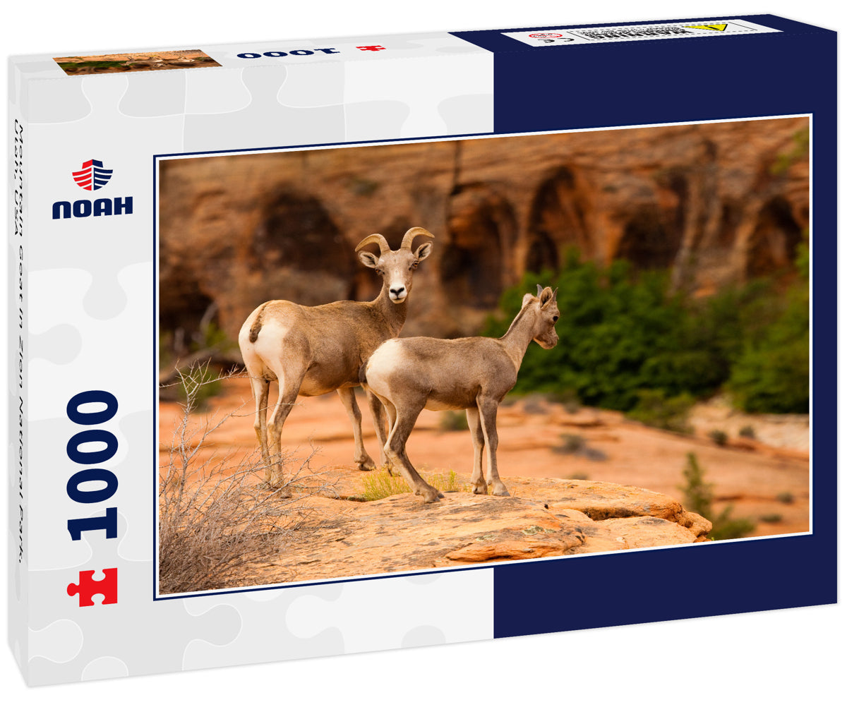 Mountain Goat in Zion National Park, Utah, USA 1000pc Puzzle