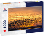 California. Geese and ducks lift off against the rising sun in Merced National Wildlife Refuge 1000pc Puzzle