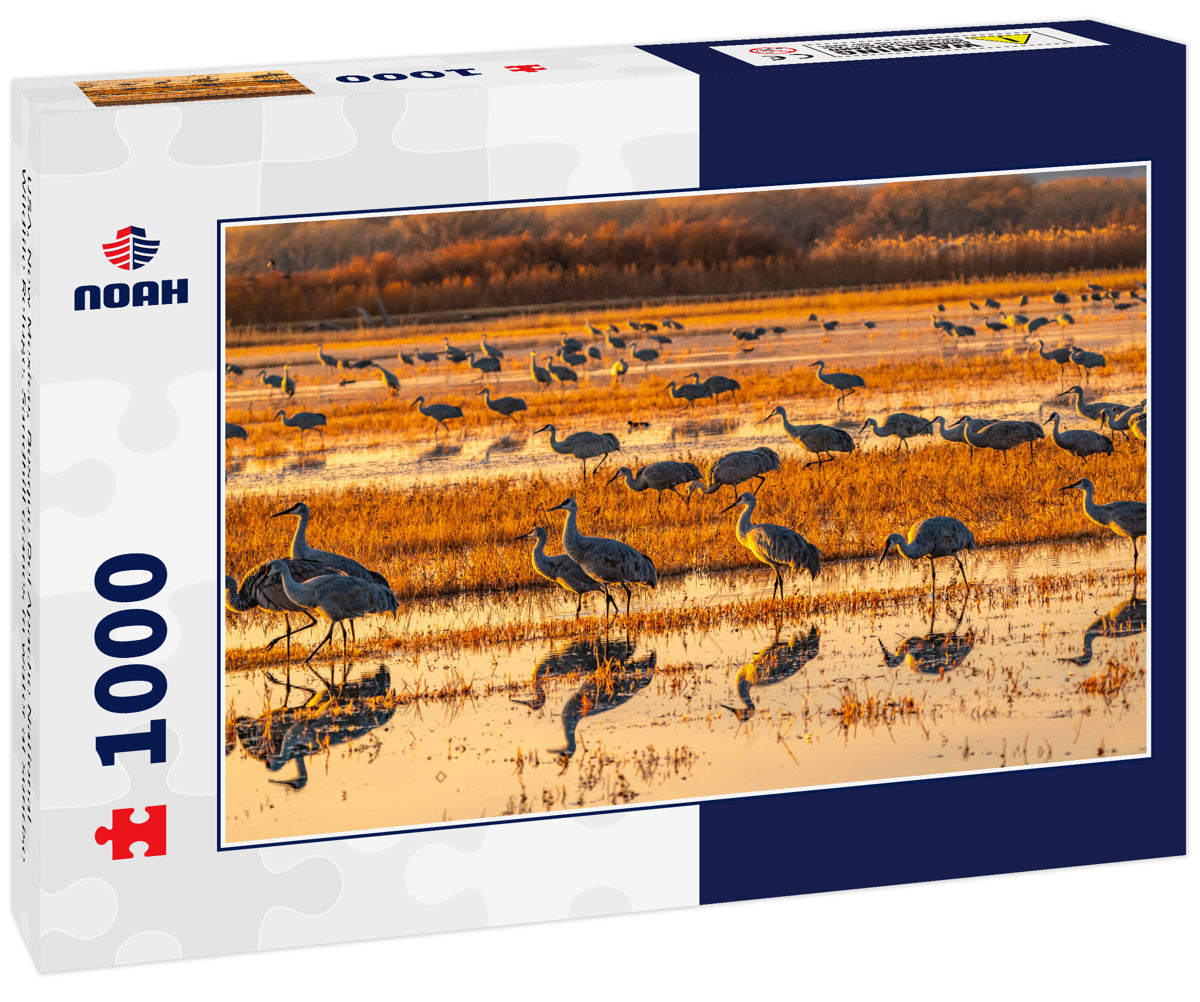 Sandhill Cranes at Sunrise – 1000 Piece Wildlife Puzzle