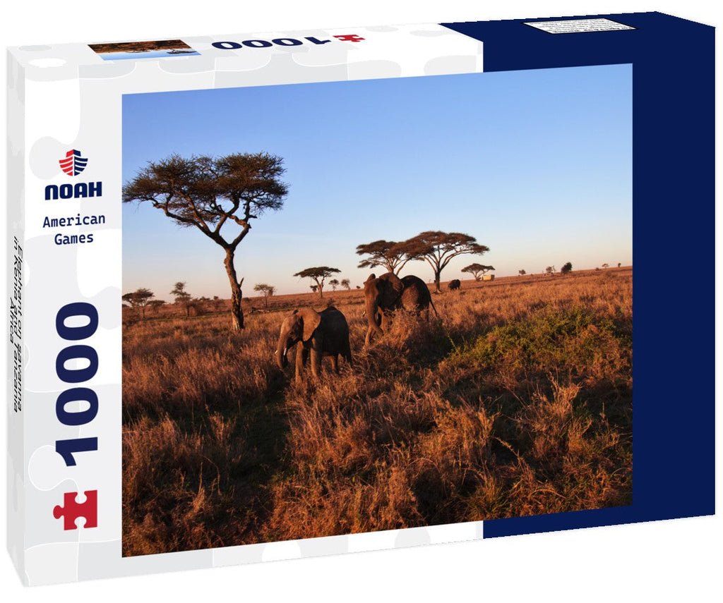 Elephant on the Savanna – 1000 Piece Wildlife Puzzle