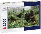 A female mountain gorilla with a baby in Rwanda 1000pc Puzzle