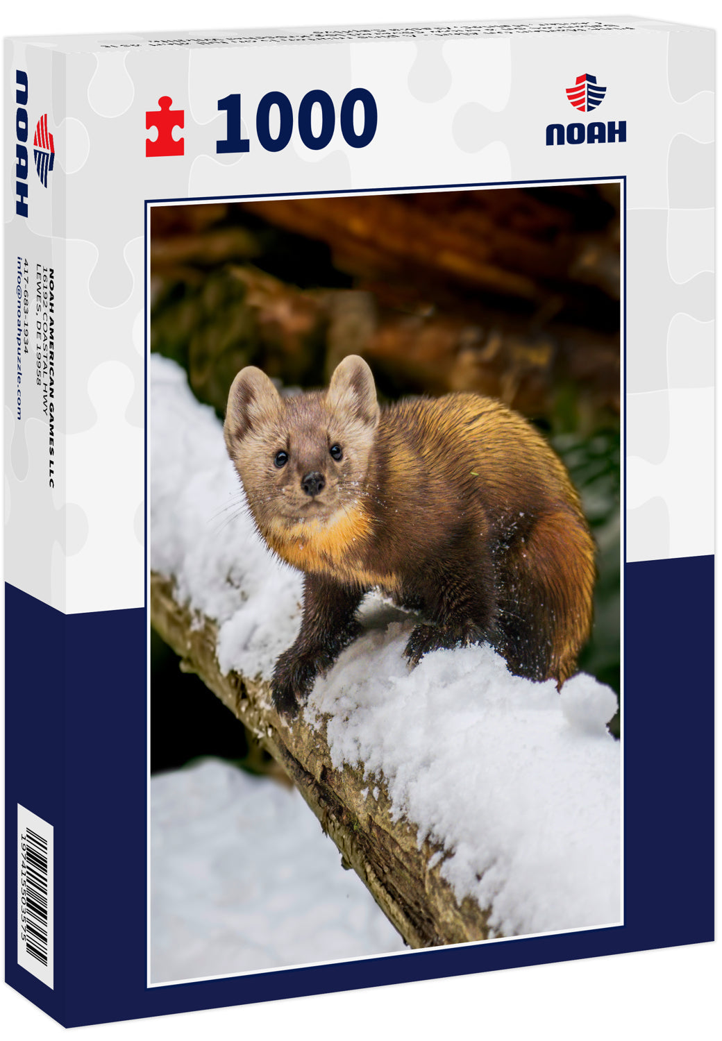 Pine Marten on Alert – 1000 Piece Wildlife Puzzle