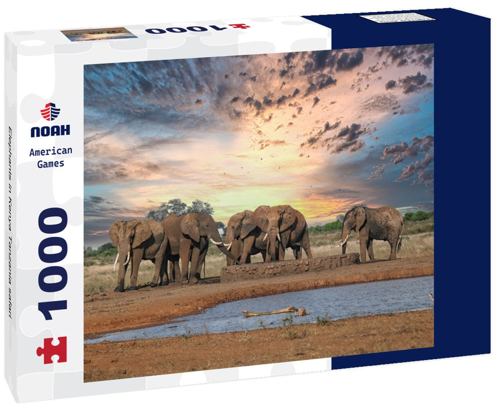 Elephants on Safari – 1000 Piece Wildlife Puzzle