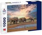 Elephants on Safari – 1000 Piece Wildlife Puzzle