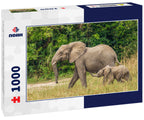 Female Elephant with Baby – 1000 Piece Wildlife Puzzle