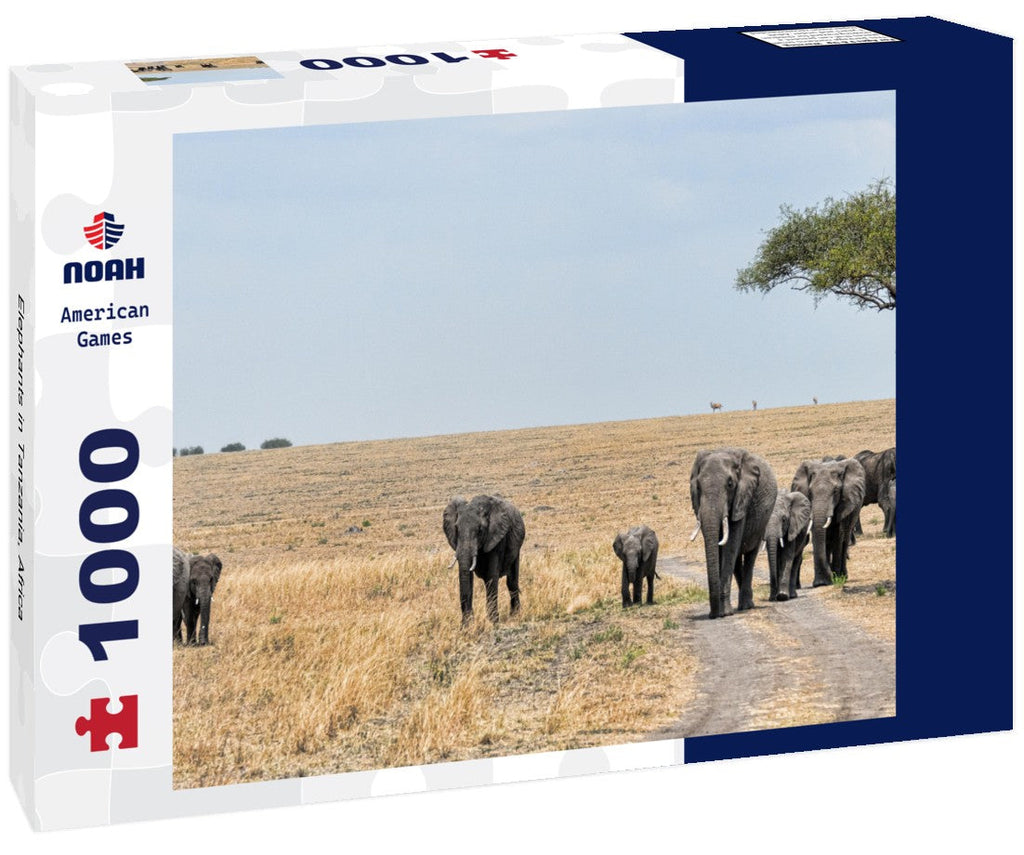 Elephants in Tanzania – 1000 Piece Wildlife Puzzle