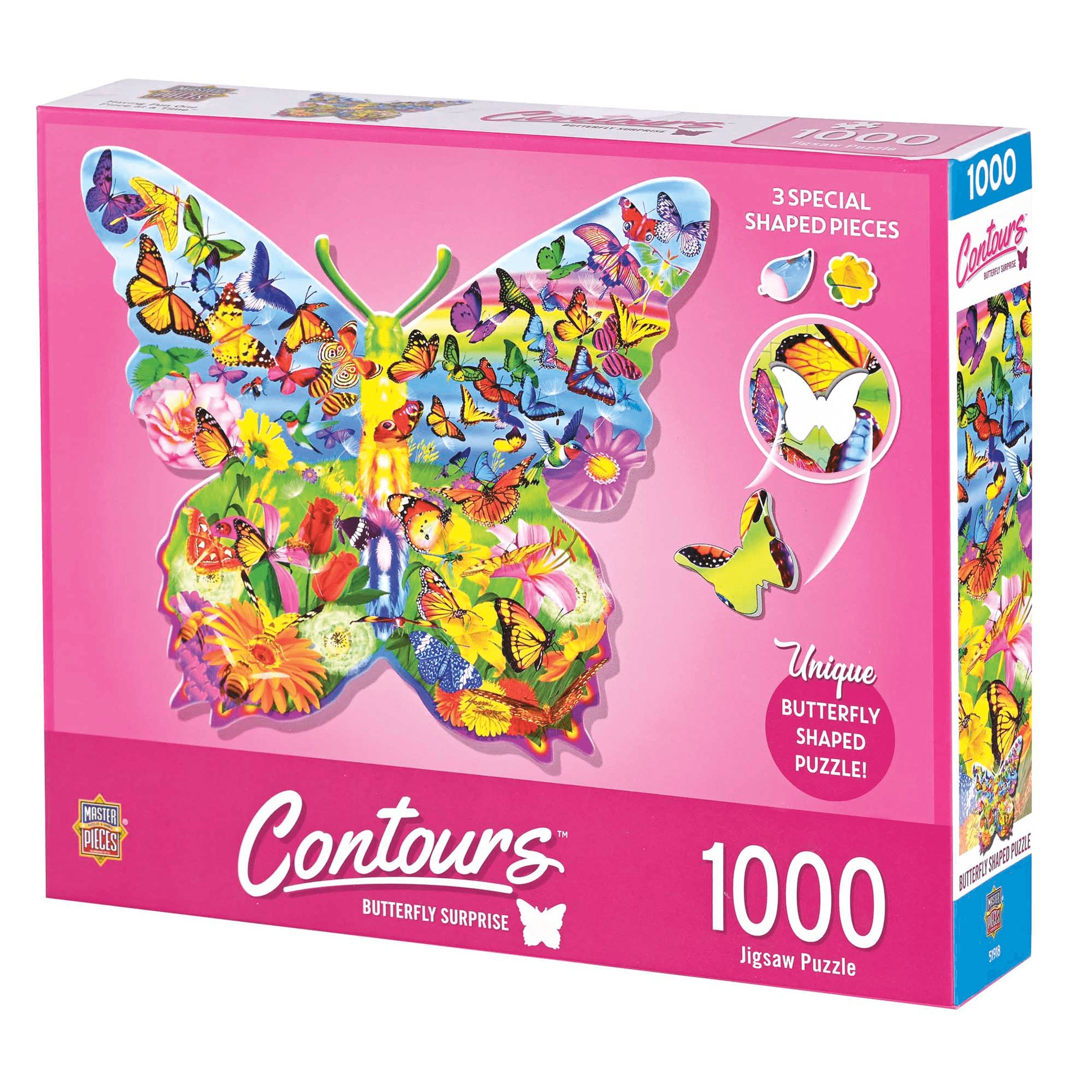 Butterfly - 1000 Piece Shaped Jigsaw Puzzle