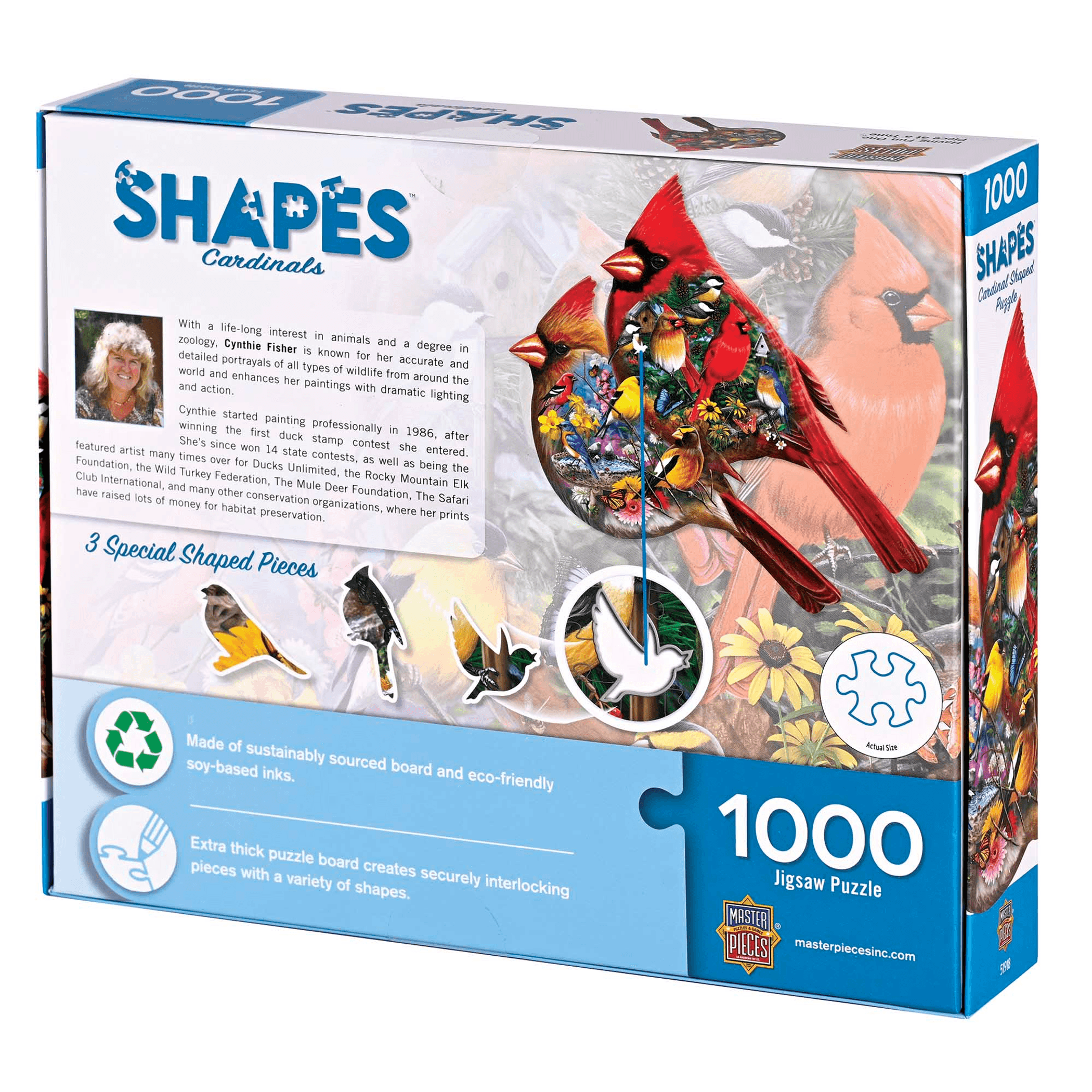 Cardinal - 1000 Piece Shaped Jigsaw Puzzle