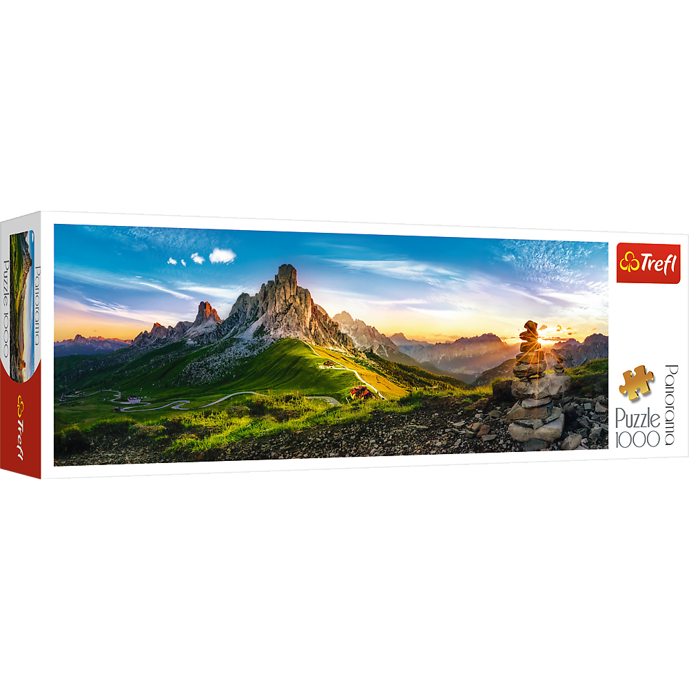 Passo Di Giau - 1000 Piece Panoramic Jigsaw Puzzle