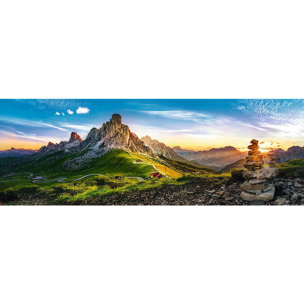 Passo Di Giau - 1000 Piece Panoramic Jigsaw Puzzle