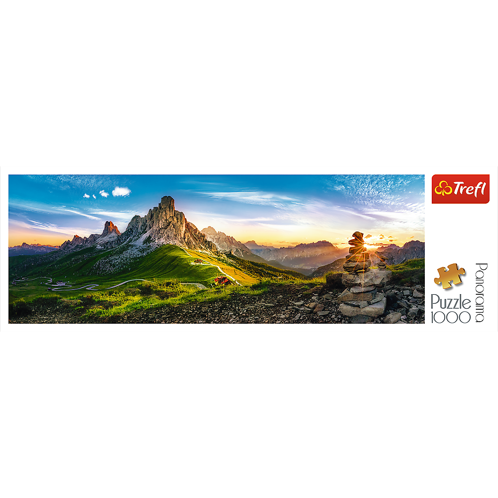 Passo Di Giau - 1000 Piece Panoramic Jigsaw Puzzle