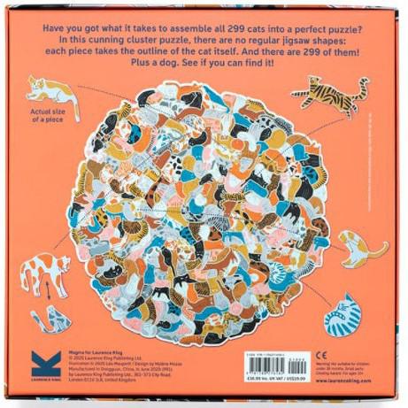 299 Cats & A Dog – 300 Piece Cluster Jigsaw Puzzle
