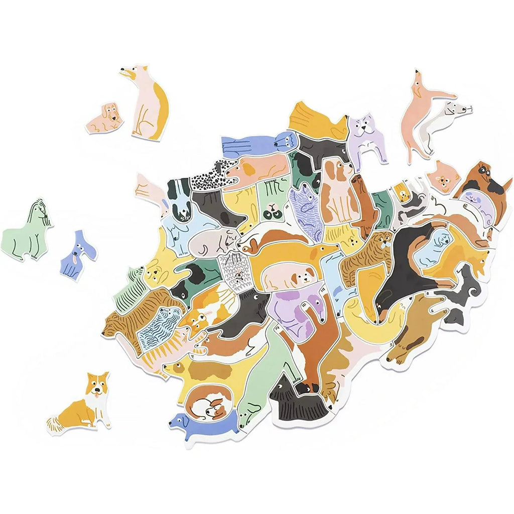 299 Dogs & A Cat – 300 Piece Cluster Jigsaw Puzzle