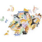 299 Dogs & A Cat – 300 Piece Cluster Jigsaw Puzzle