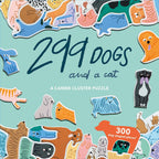 299 Dogs & A Cat – 300 Piece Cluster Jigsaw Puzzle