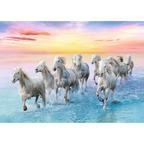 Galloping White Horses - 500 Piece Jigsaw Puzzle