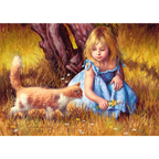 Little Girl and Cat – 500 Piece Jigsaw Puzzle