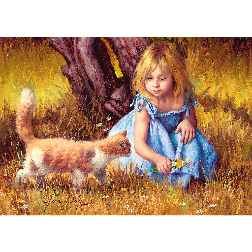 Little Girl and Cat – 500 Piece Jigsaw Puzzle