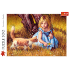 Little Girl and Cat – 500 Piece Jigsaw Puzzle