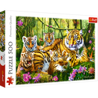 Family of Tigers - 500 Piece Jigsaw Puzzles
