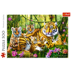 Family of Tigers - 500 Piece Jigsaw Puzzles