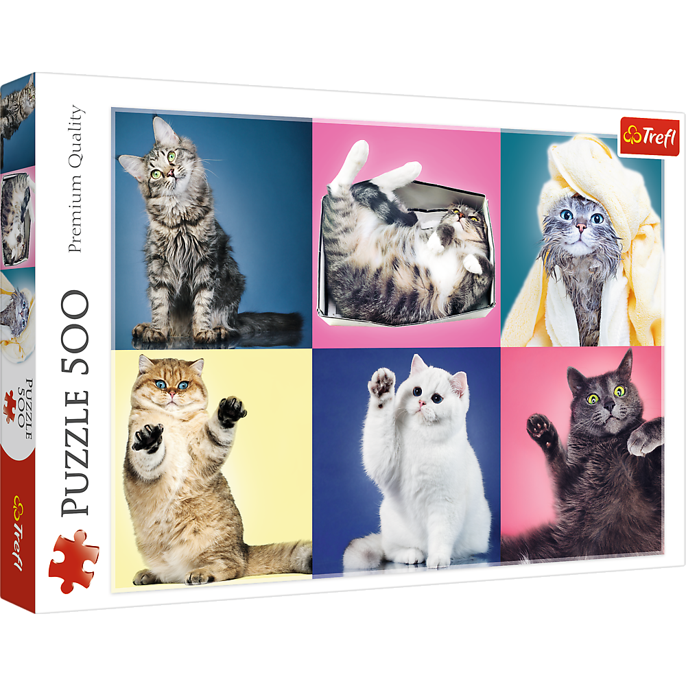 Kittens, Cat Collage – 500 Piece Jigsaw Puzzle