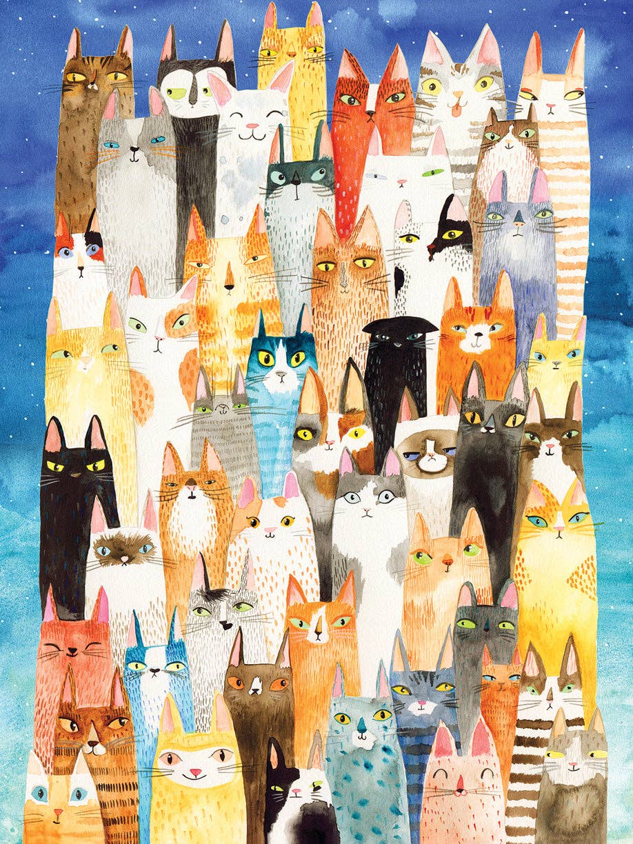Colorful Cats – 500 Piece Jigsaw Puzzle