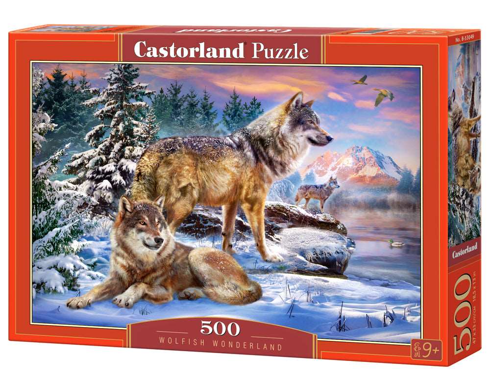 Wolfish Wonderland – Wolf 500 Piece Puzzle