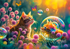 Kitten With Bubbles - 500 Piece Jigsaw Puzzle