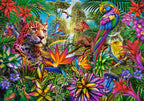 Vibrant Jungle Wildlife - 500 Piece Jigsaw Puzzle