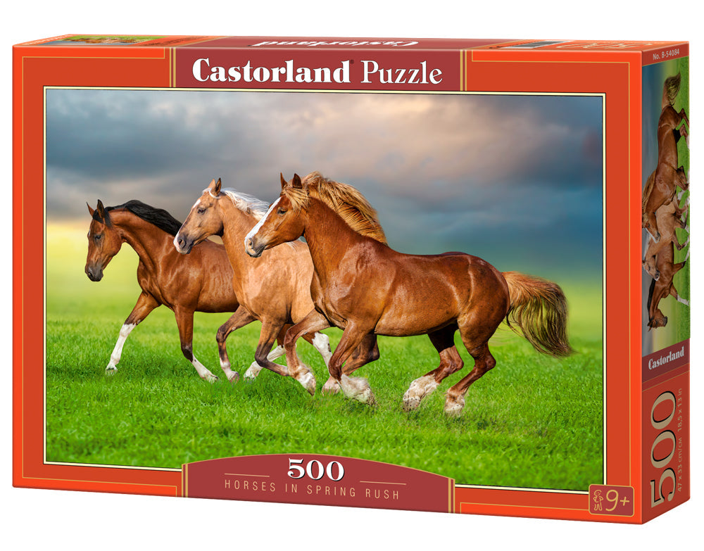 Horses in Spring - 500 Piece Jigsaw Puzzle