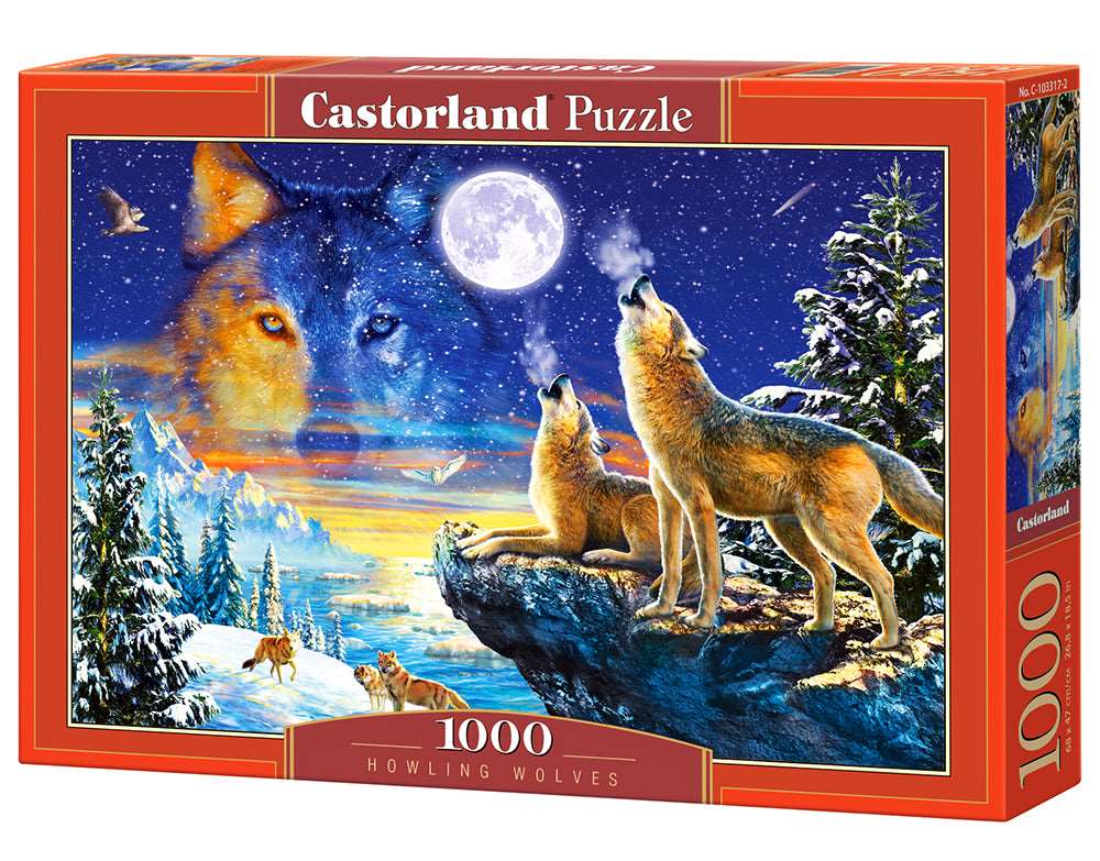 Howling Wolves - 1000 Piece Jigsaw Puzzle