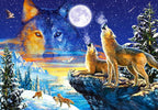 Howling Wolves - 1000 Piece Jigsaw Puzzle