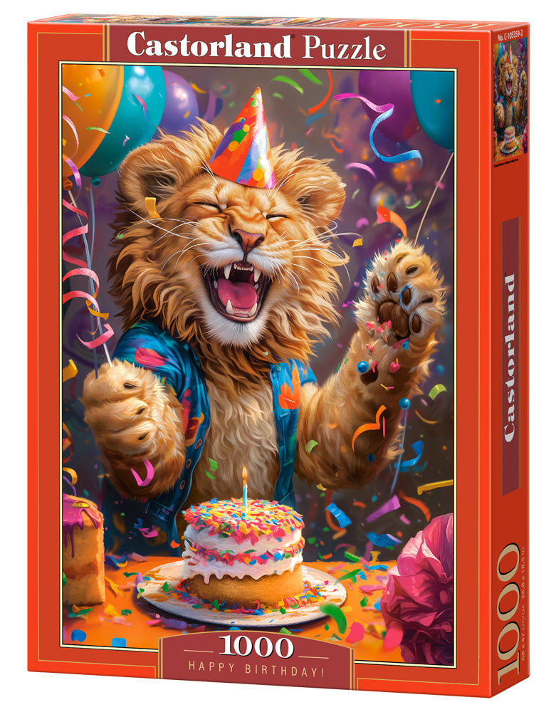 Happy Birthday Lion - 1000 Piece Jigsaw Puzzle