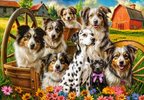 Happy Dogs in the Countryside – 1000 Piece Dog Puzzle