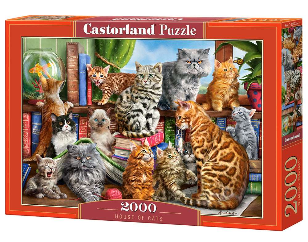 House of Cats – 2000 Piece Adult Jigsaw Puzzle